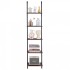 Raft metalic cu 5 x polite incluse din lemn, profil patrat 20x20 mm, Vivatechnix Industrial, 400x300x1780 mm [6]
