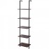 Raft metalic cu 5 x polite incluse din lemn, profil patrat 20x20 mm, Vivatechnix Industrial, 400x300x1780 mm [7]