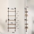 Raft metalic cu 5 x polite incluse din lemn, Vivatechnix Industrial, 610 x 255 x 1780 mm [2]