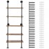 Raft metalic cu 5 x polite incluse din lemn, Vivatechnix Industrial, 610 x 255 x 1780 mm [4]