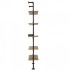 Raft metalic cu 5 x polite incluse din lemn, Vivatechnix Industrial, 610 x 255 x 1780 mm [6]