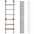 Raft metalic cu 6 x polite incluse din lemn, Vivatechnix Industrial, 610 x 255 x 2120 mm [5]