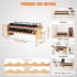Raft pentru 18 de sticle de vin, Stivuibil, 2 niveluri, Vivatechnix Modular, 850x250x275 mm, Lemn bambus,  Maro [5]