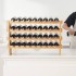 Raft pentru 36 de sticle de vin, Stivuibil, 4 niveluri, Vivatechnix Modular, 850x250x525 mm, Lemn bambus,  Maro [4]