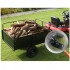 Remorca basculabila Vivatechnix, Capacitate 340 Kg, 200 x 66 x 76 cm, Otel, compatibila cu tractorase de gazon, ATV-uri [5]