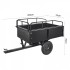 Remorca basculabila Vivatechnix, Capacitate 340 Kg, 200 x 66 x 76 cm, Otel, compatibila cu tractorase de gazon, ATV-uri [6]