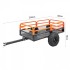 Remorca basculabila Vivatechnix Premium Garden, Capacitate 680 Kg, 200 x 66 x 76 cm, Otel, compatibila cu tractorase de gazon, ATV-uri [5]