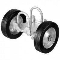Roti cauciuc cu suport pentru porti culisante, Otel, max 300 kg, 146×270 mm, Diametrul exterior al tevii compatibil 32-50 mm Roti cauciuc cu suport pentru porti culisante, Otel, max 300 kg, 146×270 mm, Diametrul exterior al tevii compatibil 32-50 mm