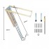 Scara pentru mansarda, Vivatechnix 12 trepte, Aluminiu/Lemn, max 160 kg, brat amortizare hidraulic [6]