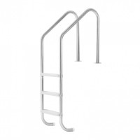 Scara pentru piscine, Inox, 3 trepte, balustrade dubla, max 120 kg, dimensiune 655 x 600 x 1580 mm