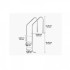Scara pentru piscine, Inox, 3 trepte, balustrade dubla, max 120 kg, dimensiune 655 x 600 x 1580 mm [5]