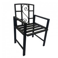 Scaun metalic pentru gradina Vivatechnix VMD-1047, dimensiuni 53x50x83 mm, negru Scaun metalic pentru gradina Vivatechnix VMD-1047, dimensiuni 53x50x83 mm, negru