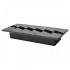 Arzator incastrabil, Bioetanol, 375 x 155 x 77 mm, Otel, Negru, pentru Interior/Exterior [3]