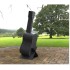 Semineu pentru gradina Krodesign Quitar, 1578x580x484 mm, negru [7]