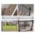 Set 10 stalpi balustrade cu cos si spiralate, 13 x 13 x 1122mm, Negru mat, accesorii prindere [5]