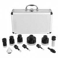 Set 11 carote diamantate pentru gresie, marmura, 6/8/10/25/35/38/50/65 mm, umed sau uscat, cutie depozitare
