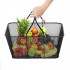 Set 12 cosuri de cumparaturi, Vivatechnix Metal, capacitate 20 kg, Negru, 41 x 31 x 18 cm  [4]