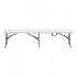 Set 2 banci pliabile  1830x307x430 mm, HDPE si Otel, pentru gradina sau catering, Alba [4]