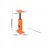 Set 2 cricuri de podea, Otel, 30.48-40.64 cm, Capacitate 4400 kg/buc [4]