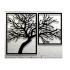 Set 2 decoratiuni perete Krodesign KRO-1043 Tree of Life, metal, negru [2]