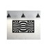 Set 2 decoratiuni perete Krodesign Spiral, negru, 25 x 45 x 1.5 cm [2]