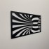 Set 2 decoratiuni perete Krodesign Spiral, negru, 25 x 45 x 1.5 cm [5]