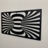 Set 2 decoratiuni perete Krodesign Spiral, negru, 25 x 45 x 1.5 cm [6]