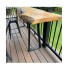 Set 2 picioare pentru masa bar, Vivatechnix KRO-1178, dimensiune 91x25/35x8 cm [2]