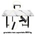 Set 2 picioare pentru mese Vivatechnix T, Otel, Inaltime reglabila 0-30 mm, dimensiune 45.7 x 40.6 cm [3]