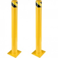 Set 2 stalpi de siguranta, delimitare, avertizare, Vivatechnix Otel, Galben / Negru, Inaltime 107 cm Set 2 stalpi de siguranta, delimitare, avertizare, Vivatechnix Otel, Galben / Negru, Inaltime 107 cm