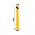 Set 2 stalpi de siguranta, delimitare, avertizare, Vivatechnix Otel, Galben / Negru, Inaltime 107 cm [2]
