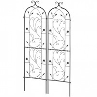 Set 2 suporturi pentru plante agatatoare, 38 x 152 cm, Otel Set 2 suporturi pentru plante agatatoare, 38 x 152 cm, Otel