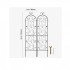 Set 2 suporturi pentru plante agatatoare, 38 x 152 cm, Otel [3]
