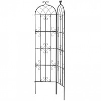 Set 2 suporturi pentru plante agatatoare, 51 x 180 cm, Otel, Diametru teava 10 mm Set 2 suporturi pentru plante agatatoare, 51 x 180 cm, Otel, Diametru teava 10 mm