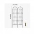 Set 2 suporturi pentru plante agatatoare, 51 x 180 cm, Otel, Diametru teava 10 mm [6]