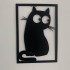 Set 4 decoratiuni tablouri Krodesign KRO-1039 Animals, negru [3]