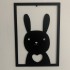 Set 4 decoratiuni tablouri Krodesign KRO-1039 Animals, negru [5]