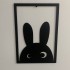 Set 4 decoratiuni tablouri Krodesign KRO-1039 Animals, negru [6]