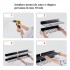 Set 4 organizatoare unelte, Vivatechnix Otel, carlige incluse, max 40 kg, Negru, 430 x 194 mm [5]