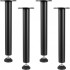 Set 4 picioare de masa reglabile, Vivatechnix Otel,  inaltime 406.4 mm, capacitate max 544 kg, Negru mat [2]