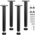 Set 4 picioare de masa reglabile, Vivatechnix Otel,  inaltime 406.4 mm, capacitate max 544 kg, Negru mat [5]