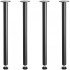Set 4 picioare de masa Vivatechnix Otel,  inaltime 762 mm, capacitate max 544 kg, Negru mat [2]