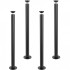 Set 4 picioare de masa Vivatechnix Otel,  inaltime 762 mm, capacitate max 544 kg, Negru mat [5]