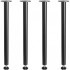 Set 4 picioare pentru mese, Vivatechnix, Inaltime 71 cm, capacitate 544 kg, Otel, Negru [2]