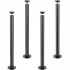 Set 4 picioare pentru mese, Vivatechnix, Inaltime 71 cm, capacitate 544 kg, Otel, Negru [5]