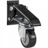 Set 4 roti retractabile, pivotante, cu blocare, 2.5 inch, max 74.8 kg / roata, PU si Otel [2]