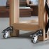 Set 4 roti retractabile, pivotante, cu blocare, 2.5 inch, max 74.8 kg / roata, PU si Otel [4]