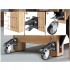 Set 4 roti retractabile, pivotante, cu blocare, 2.5 inch, max 74.8 kg / roata, PU si Otel [7]