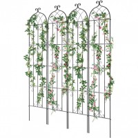 Set 4 suporturi pentru plante agatatoare, 51 x 220 cm, Otel, Diametru teava 10 mm Set 4 suporturi pentru plante agatatoare, 51 x 220 cm, Otel, Diametru teava 10 mm