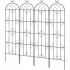 Set 4 suporturi pentru plante agatatoare, 51 x 220 cm, Otel, Diametru teava 10 mm [3]